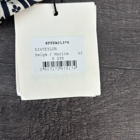 SANDRO PATTERNED FLOATY TROUSERS brand new with tags size 42,US size 10 - Picture 4 of 5